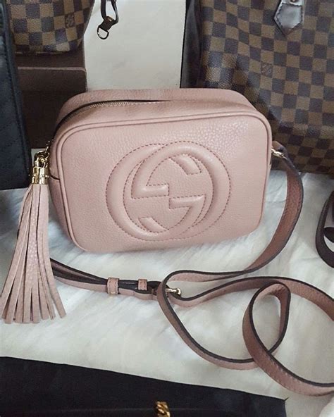 camilla gucci disco bag|Rose Beige Leather Soho Small Disco Bag .